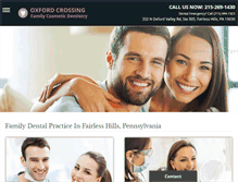 Tablet Screenshot of oxfordcrossingdentists.com